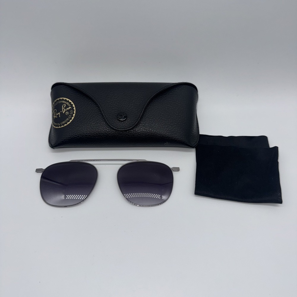 Genuine Ray-Ban Black Soft Leather Eyewear Case Replacement Holder Luxottica